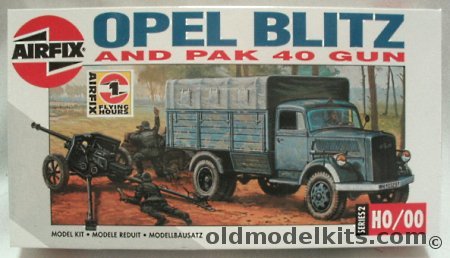 Airfix 1/76 Opel Blitz 3 Ton Truck And Pak 40 Gun, 02315 plastic model kit